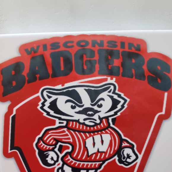 WISCONSIN BADGERS 2 pack Sandstone Coasters - Picture 7 of 9